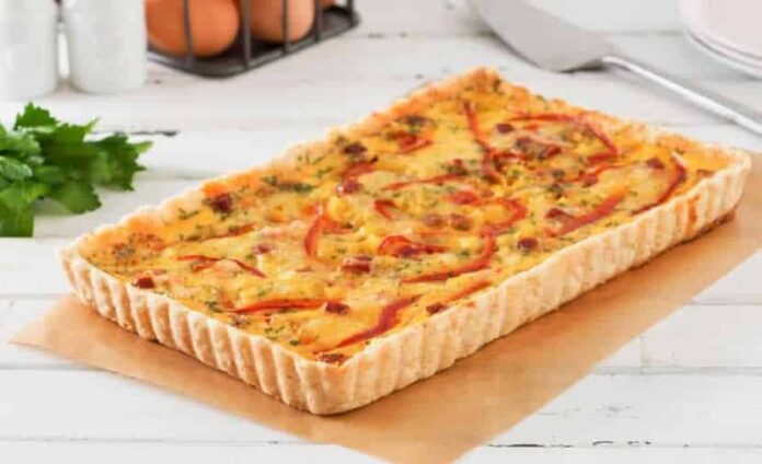 Quiche au poivron et chorizo facile au thermomix