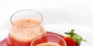 Smoothie fraise menthe orange au thermomix