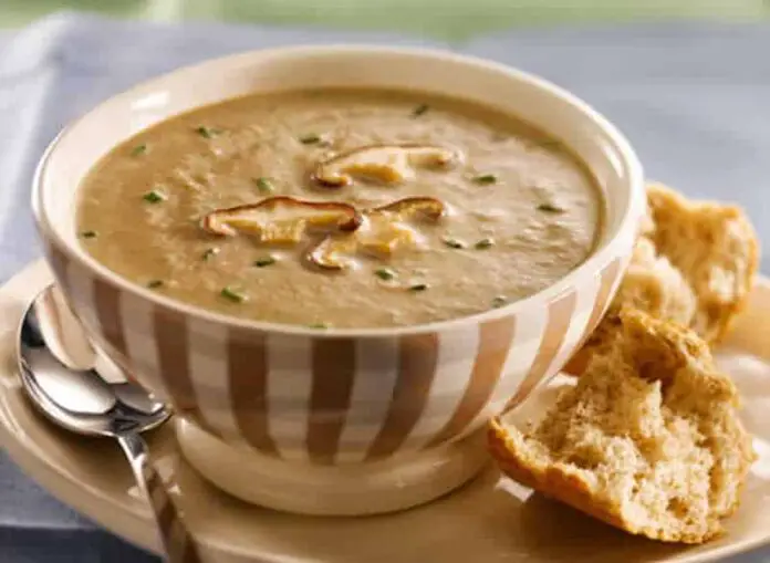 Soupe Aux Poireaux et aux Champignons avec thermomix