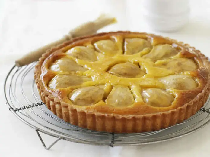 Tarte au flan et aux poires avec thermomix