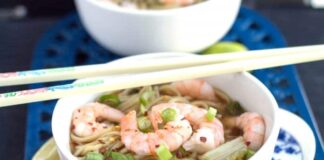 Soupe chinoise aux crevettes