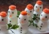 Bonhommes de neige en œufs
