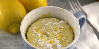 Mug Cake au citron Weight watchers