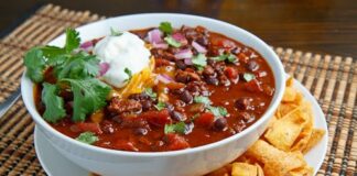 Chili con carne viande hachée