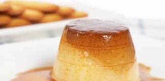 Flan au caramel léger