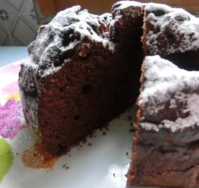 Gâteau au chocolat et miel cuit au Varoma