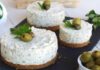 Mini-cheesecake aux olives vertes