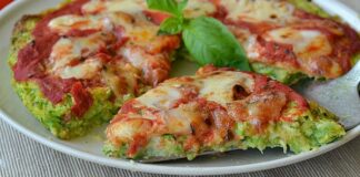 Pizza à la pâte de courgettes