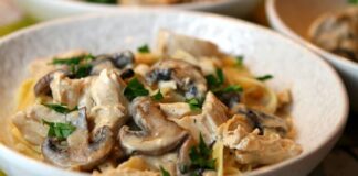 Poulet aux champignons Weight watchers