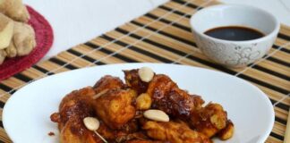 Poulet aux amandes et sauce soja avec Thermomix