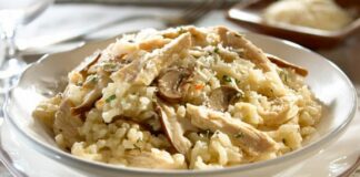 Risotto au poulet