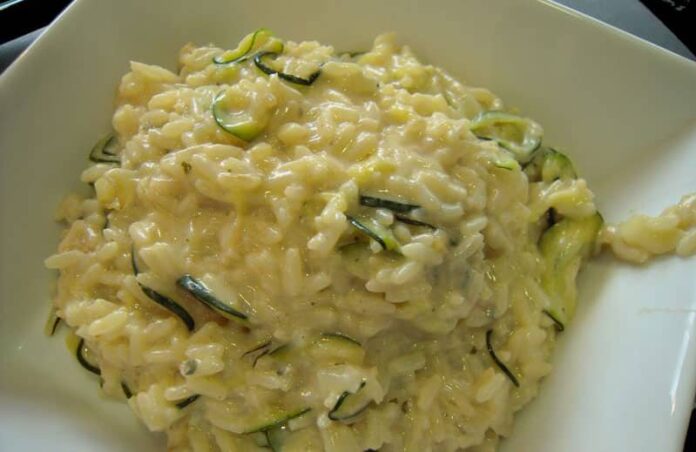 Risotto léger aux courgettes weight watchers