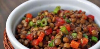 lentilles aux poivrons weight watchers