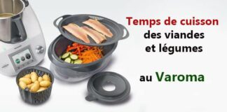 Temps de cuisson au Varoma de Thermomix