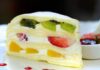 Gâteau crêpes et fruits