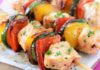 Brochettes de poulet et de légumes Weight Watchers