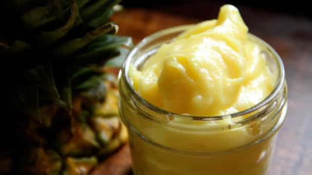 Crème d'ananas avec Thermomix