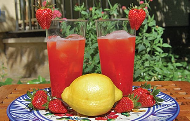 Limonade aux fraises