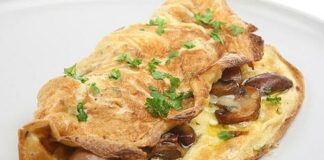 Omelette aux champignons Weight Watchers