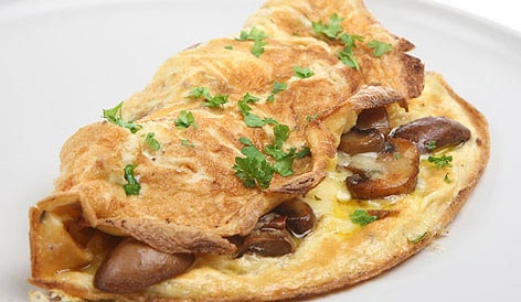 Omelette aux champignons Weight Watchers