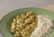 Crevettes au curry avec Cookeo