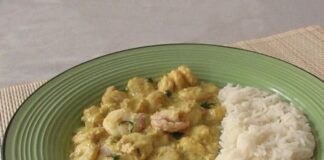 Crevettes au curry avec Cookeo