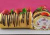 Gâteau roulé aux fraises avec Thermomix