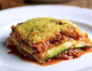 Lasagnes de courgettes légères