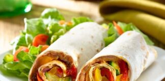 Wrap froid aux légumes Weight Watchers