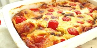 clafoutis aux tomates cerises