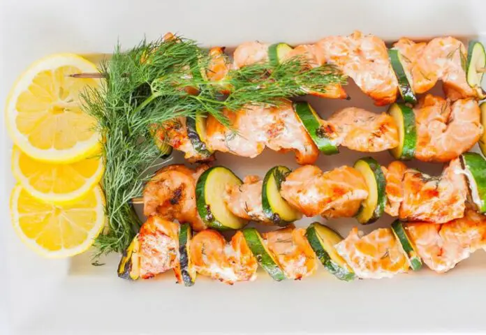 Brochettes de poisson à l'aneth Weight Watchers