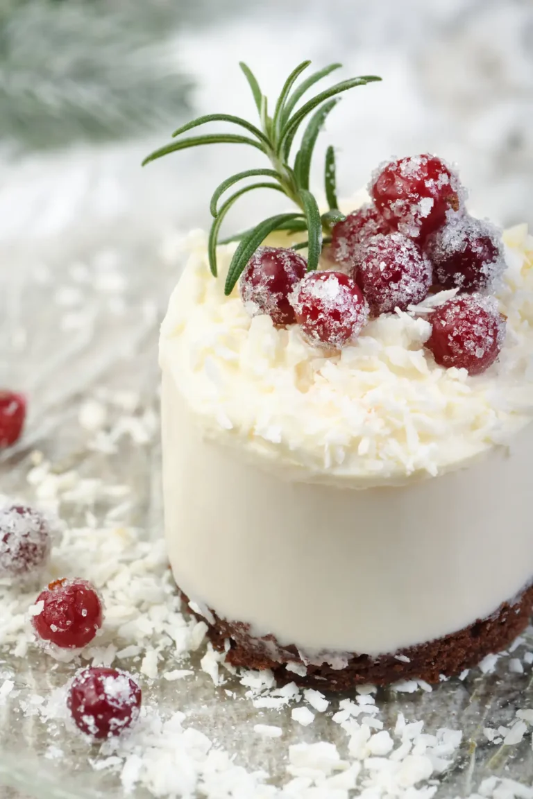 Mousse au Chocolat Blanc et Noix de Coco