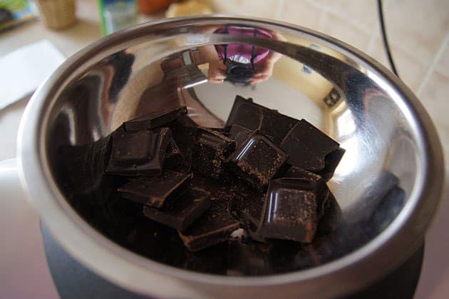 Fondre le chocolat au bain marie avec Thermomix