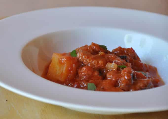 Ragoût de poulpe à la tomate avec Thermomix
