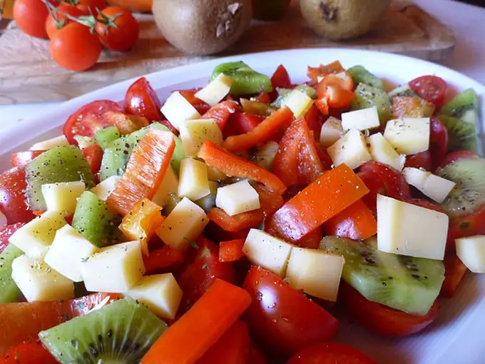 Salade de kiwi et tomate Weight Watchers