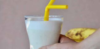 Smoothie banane et confiture avec Thermomix