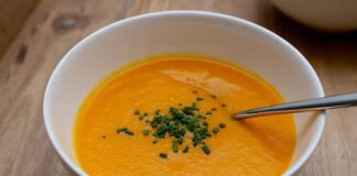 Soupe de carotte et gingembre