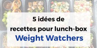 5 idées de recettes pour lunch-box Weight Watchers