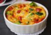 Clafoutis au brocoli et lardons léger