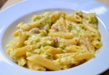 Pennes sauce poireaux avec Cookéo