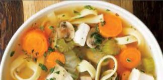 Soupe poulet et nouilles Weight Watchers