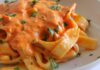 Tagliatelles à la sauce aux poivrons avec Thermomix