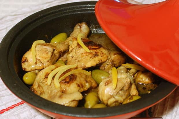Cuisses de poulet au citron confit et olives vertes avec Thermomix