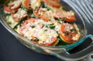 Gratin de courgettes aux tomates (WW)