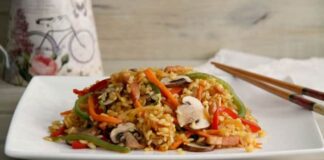 Riz thaï aux légumes léger