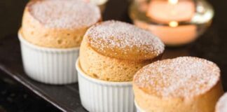 Soufflé au caramel au beurre salé avec Thermomix