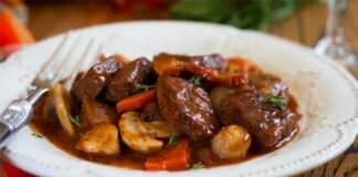 Bœuf bourguignon avec Thermomix