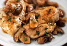 Poulet aux champignons avec Cookeo