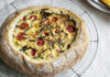 Quiche au jambon en coque de pain légère