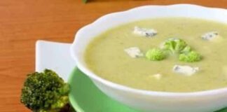 Soupe de brocoli au fromage bleu Weight Watchers